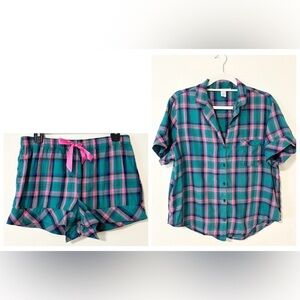 Victorias‎ Secret Y2K Plaid Cotton Modal Pajama Set